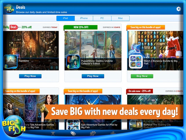 Big fish games app for windows 7