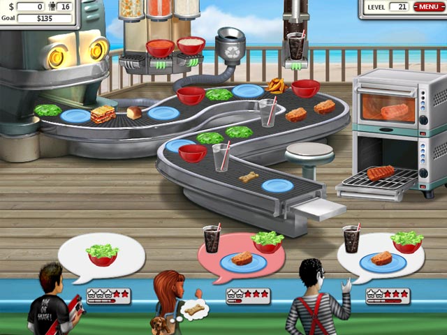 escape work burger shop game