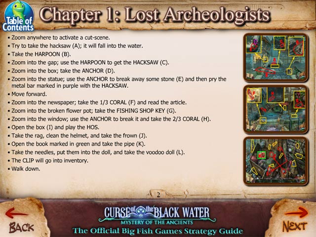 Mystery of the Ancients: The Curse of the Black Water Strategy Guide screen 1