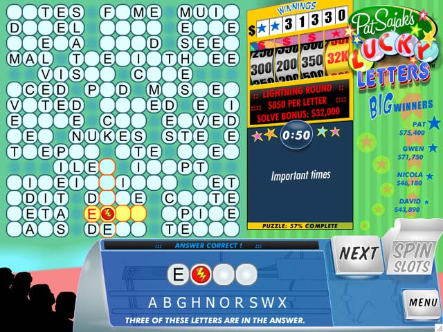 Lucky Letters Game Lucky Letters Game