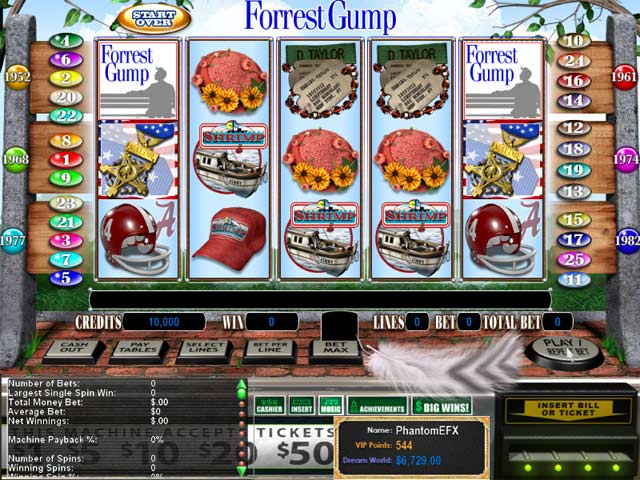 Reel Deal Epic Slot: Forrest Gump Screenshot 1