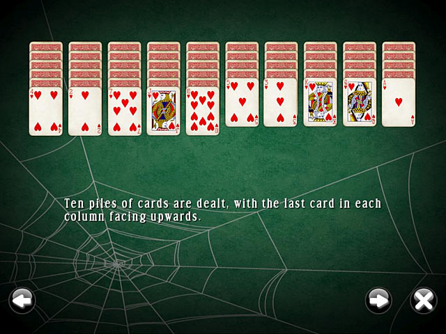 SpiderMania Solitaire screen 2