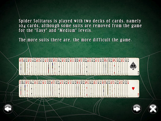 SpiderMania Solitaire screen 3