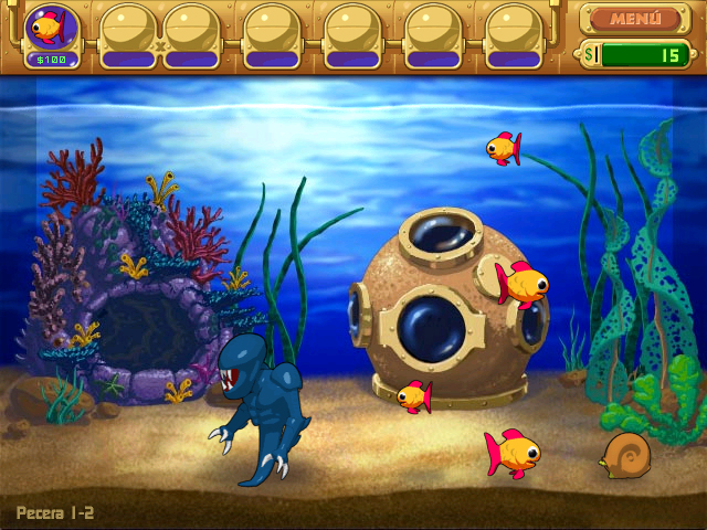 Insaniquarium! Deluxe Pantallas