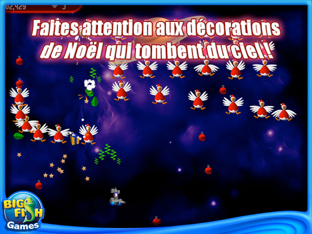 Capture d'écran de Chicken Invaders 2: The Next Wave Christmas Edition